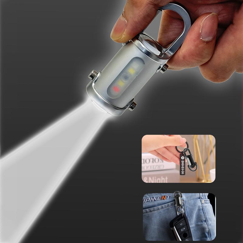 🔥Hot Sale🔥1200LM Superhelle Mini-Schlüsselanhänger-Taschenlampe Wasserdicht