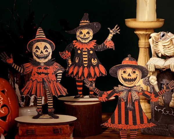 HauntHaven™ Vintage Halloween Holz-Wanddeko – Nostalgischer Kürbis-Look für schaurig-schöne Festtagsstimmung 🎃🖤