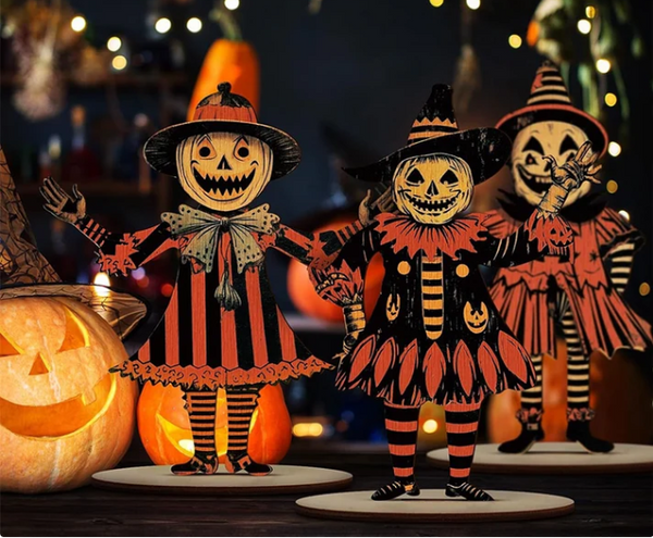 HauntHaven™ Vintage Halloween Holz-Wanddeko – Nostalgischer Kürbis-Look für schaurig-schöne Festtagsstimmung 🎃🖤