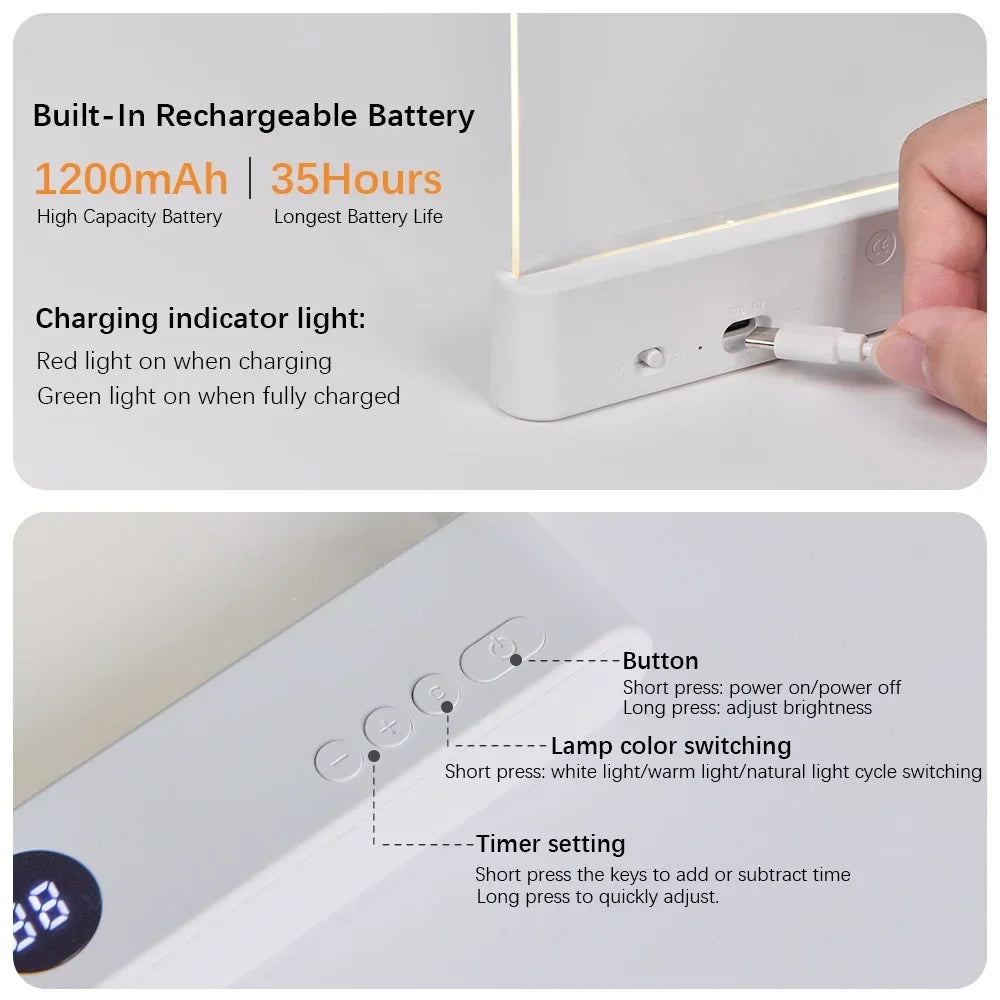 LeseLume™ LED-Lesezeichenlampe | Sanftes Licht für entspannte Lesestunden