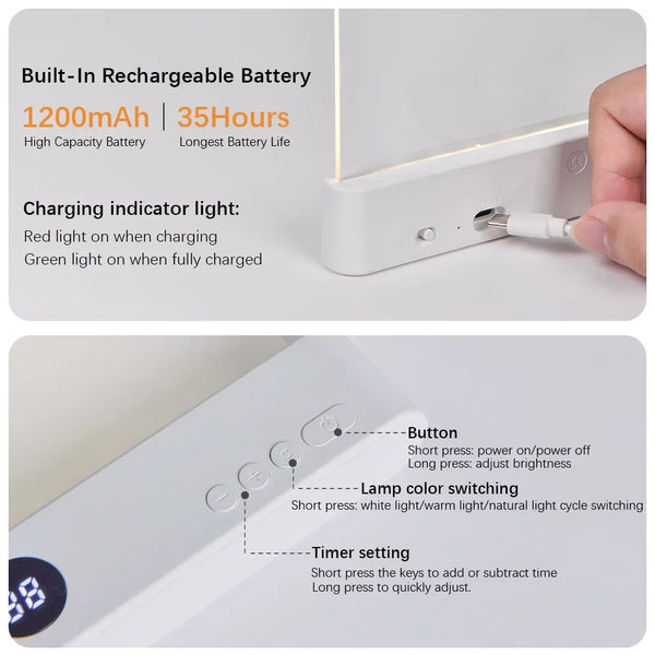 LeseLume™ LED-Lesezeichenlampe | Sanftes Licht für entspannte Lesestunden