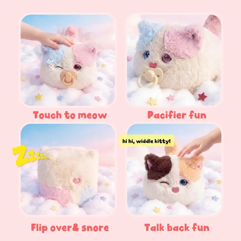 MiauMio™ Interaktive Kuschelkatze | Schnurren, Spielen & Freude schenken