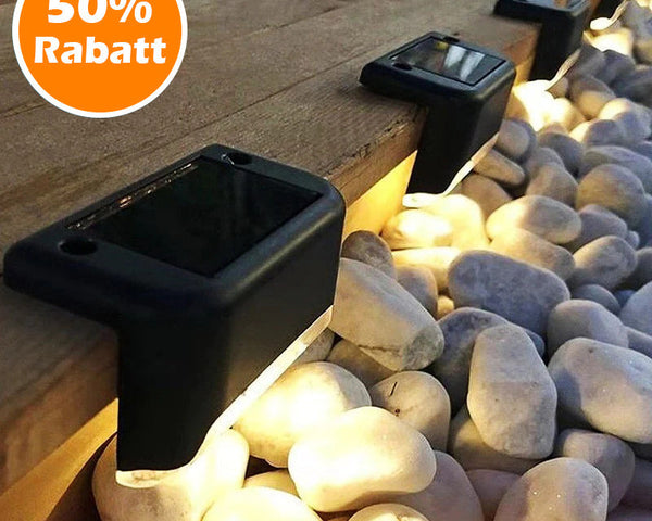 2+2 GRATIS | SunStep - Solarbetriebene Außenleuchten [Letzter Tag Rabatt]