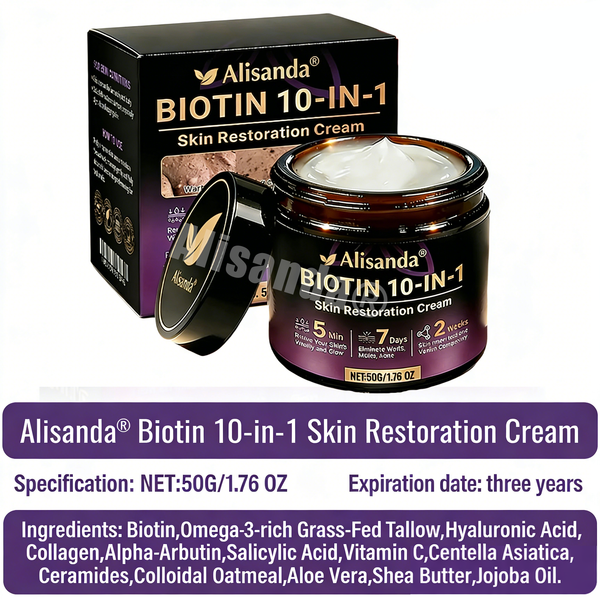 DermaViora™ Biotin 10-in-1 Hautpflegecreme – Intensive Regeneration, Glättung & Festigung