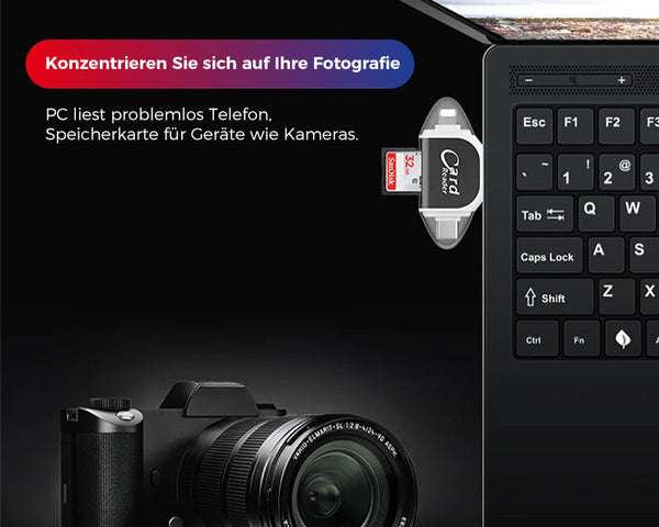 UltraStorage™ - Kartenleser mit Mehreren Anschlüssen für Schnelle Datenübertragung