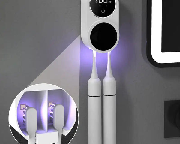 PureGuard™ UV-Zahnbürstenreiniger | Saubere Aufbewahrung mit UV-C & Trocknung
