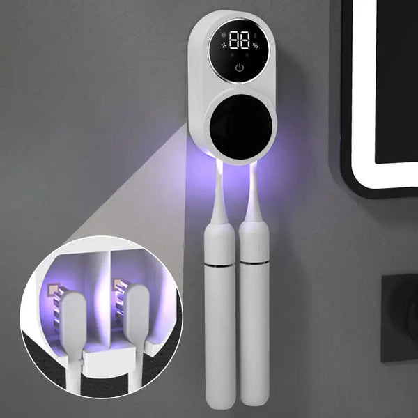 PureGuard™ UV-Zahnbürstenreiniger | Saubere Aufbewahrung mit UV-C & Trocknung