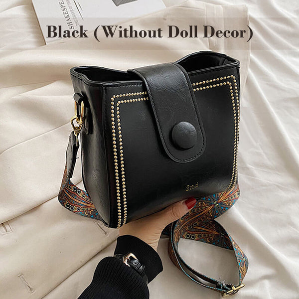 RetroCharm™ – Vintage-Mode-Tasche mit verstellbarem breiterem Schultergurt
