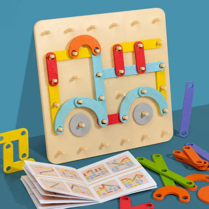 LearnWood™ – Holz-Puzzlespielzeug für Kinder | Fördert Kreativität und Logik