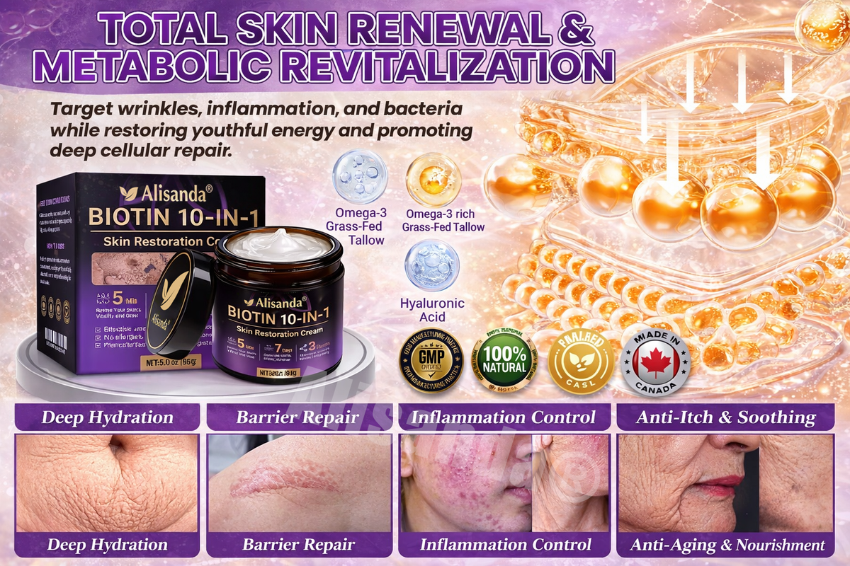 DermaViora™ Biotin 10-in-1 Hautpflegecreme – Intensive Regeneration, Glättung & Festigung