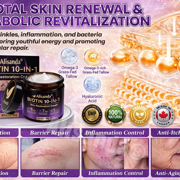 DermaViora™ Biotin 10-in-1 Hautpflegecreme – Intensive Regeneration, Glättung & Festigung