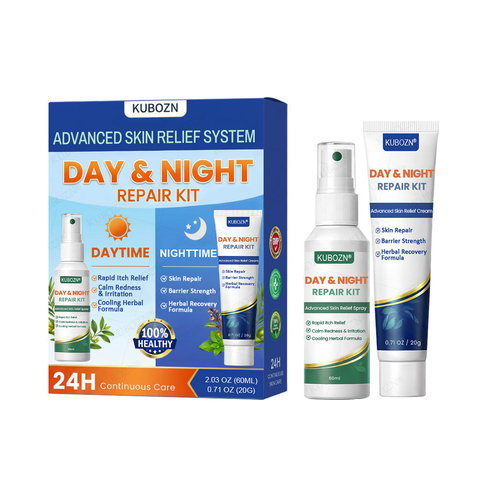 Psoriasis Tag- & Nacht-Reparatursystem | 24h Hautpflege-Duo