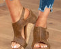 Tamera - Leder-Keilabsatz-Sandalen