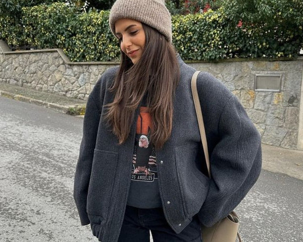Anabel™ | Kunstpelz-Fleece-Herbstjacke