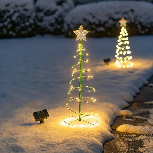 50% RABATT | StarryTree - Solar LED Metall Weihnachtsbaum [Letzter Tag Rabatt]