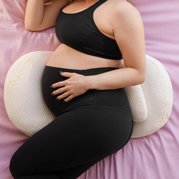 MumLuxe™ Schwangerschaftskissen – Unterstützung für Rücken, Hüfte & Bauch für erholsamen Schlaf