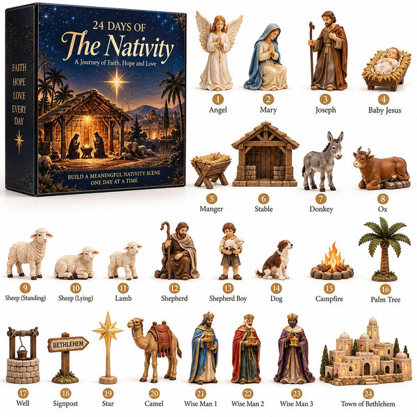 NoelTale™ Krippen-Adventskalender | 24 Tage voller Weihnachtszauber