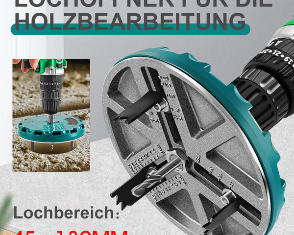 EasyHole™ - Verstellbare Lochsäge für die Holzbearbeitung