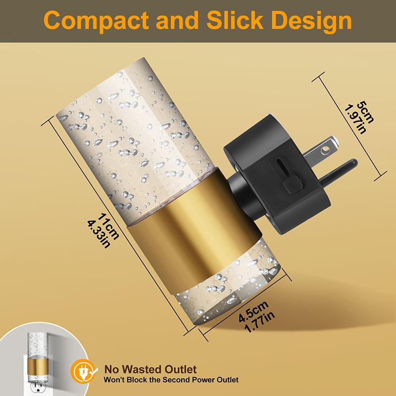 Glimora™ LED-Sensor-Nachtlicht | Automatisches Licht mit elegantem Gold-Design