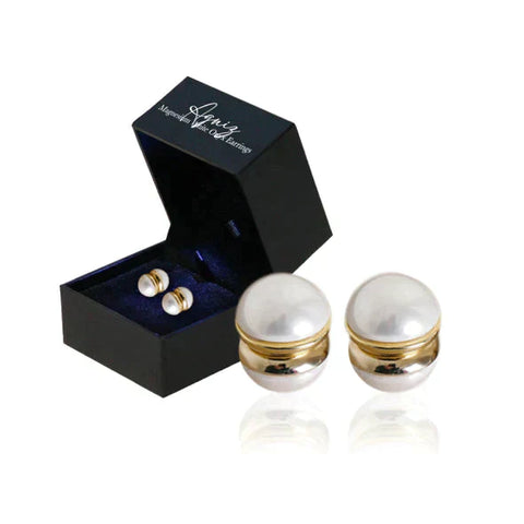 Lymphvity MagneTherapy Weiße Onyx-Ohrringe