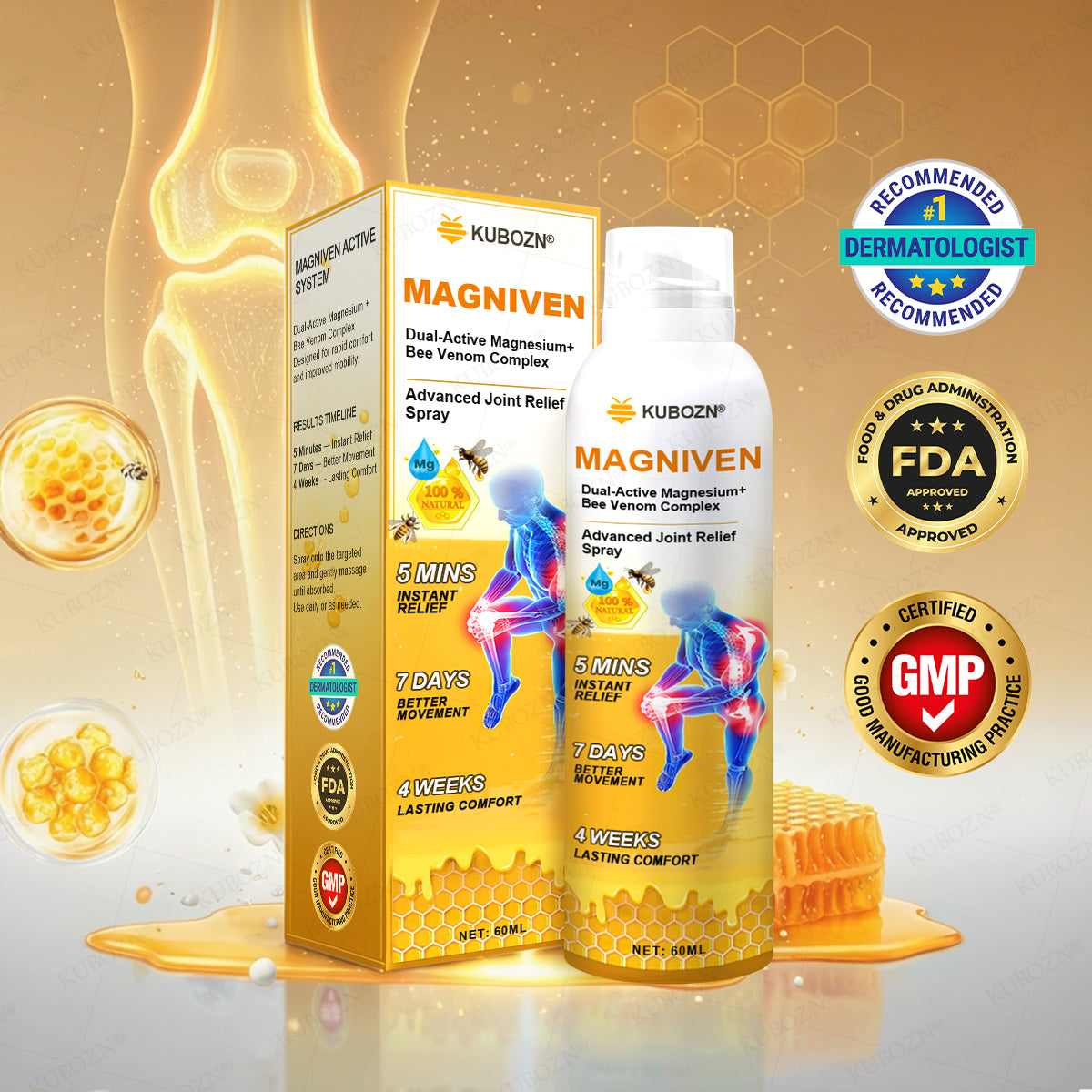BeeMotion™ | Magnesium- & Bienengift-Gelenkspray – Für Mehr Beweglichkeit & Weniger Gelenkbeschwerden