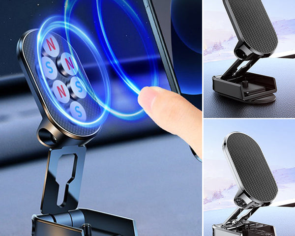 Klappbarer Autotelefonhalter aus Metall