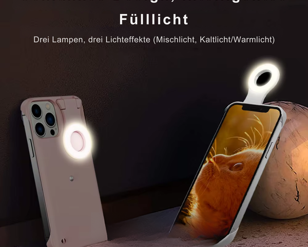 EasySnap™ - Selfie-Hülle mit integriertem Fülllicht für perfekte Aufnahmen