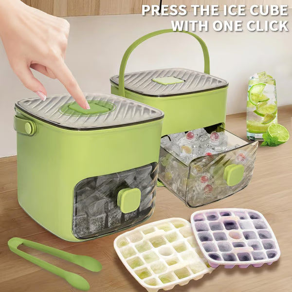 IceNest™ | 48er Eiswürfelform mit Vorratsbox & Push-Release-System