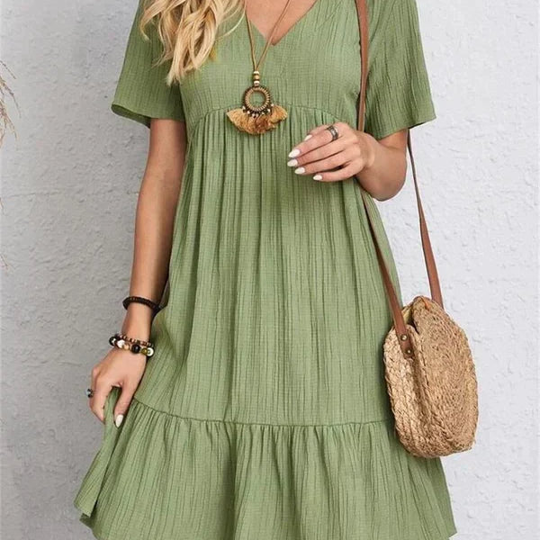 Lumie™ | Elegantes Retro Kleid mit V-Ausschnitt