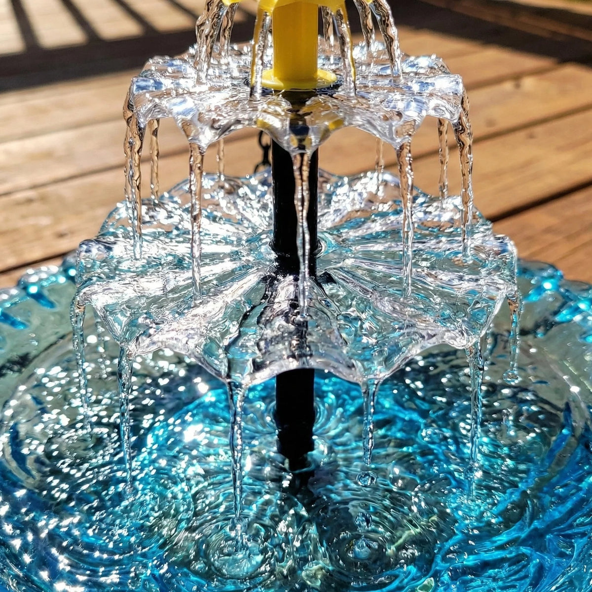 Birdora™ Solar-Kaskaden-Hängebad für Vögel | Entspannende Gartenatmosphäre