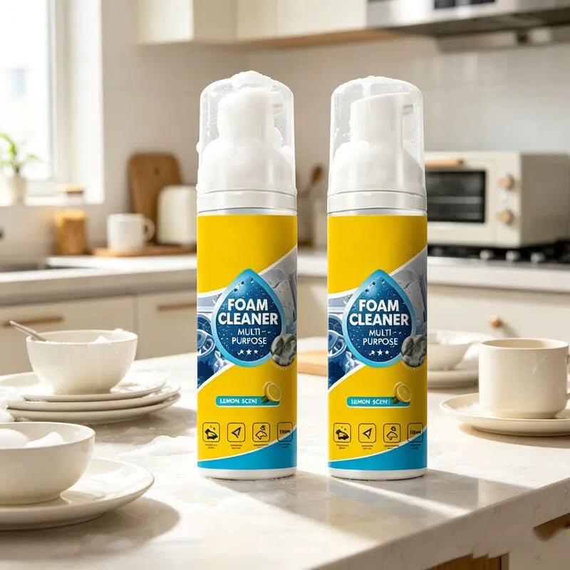 FoamBlast™ | 4-in-1 Multi-Enzym Aktivschaumreiniger für Fett, Flecken & Tiefenreinigung