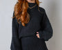 Chayen™ - SET AUS GEKNÜPFTEM PULLOVER UND FALTENROCK FÜR DAMEN