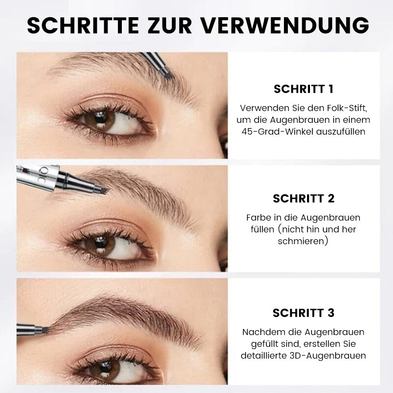 BrowSculpt™ | Wasserdichter 3D Augenbrauenstift mit vierfacher Gabelspitze