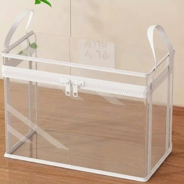 StoreMate™ | Transparente Aufbewahrungsbox mit Klappdeckel für Mehr Ordnung im Zuhause