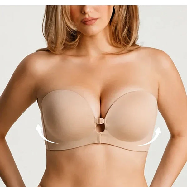 Strapelle™ Trägerloser Push-up-BH ohne Bügel – Rutschfester Halt & nahtloser Look