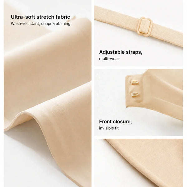 Strapelle™ Trägerloser Push-up-BH ohne Bügel – Rutschfester Halt & nahtloser Look