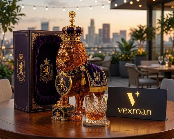 RegalLion™ Glas-Whisky-Dekanter | Königliches Löwen-Design & stilvolle Hausbar-Deko