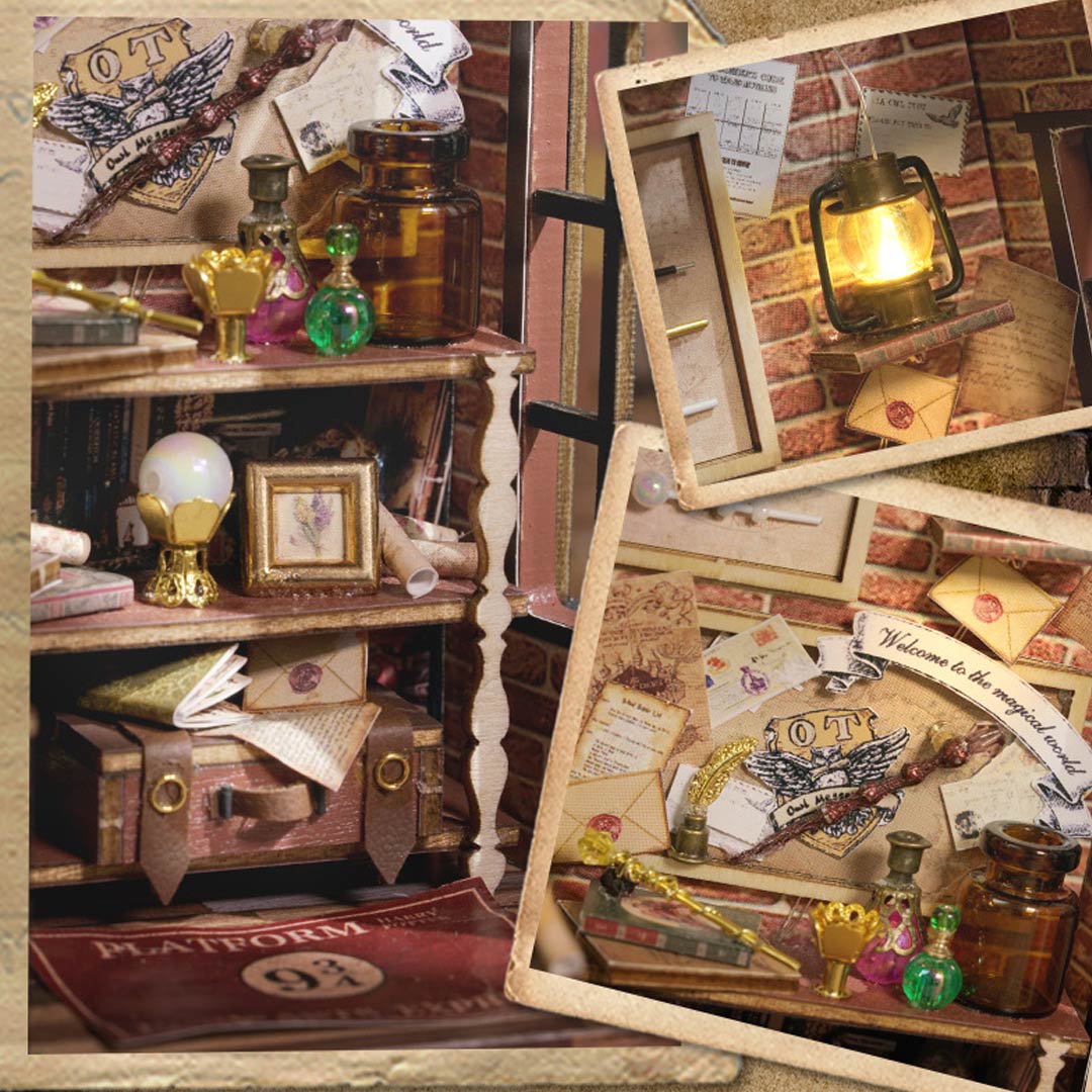 MiniMuse™ DIY-Miniaturhaus-Set | Erschaffe dein eigenes magisches LED-Puppenhaus