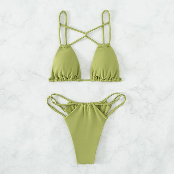Isadora™ - Cross String Bikini Set