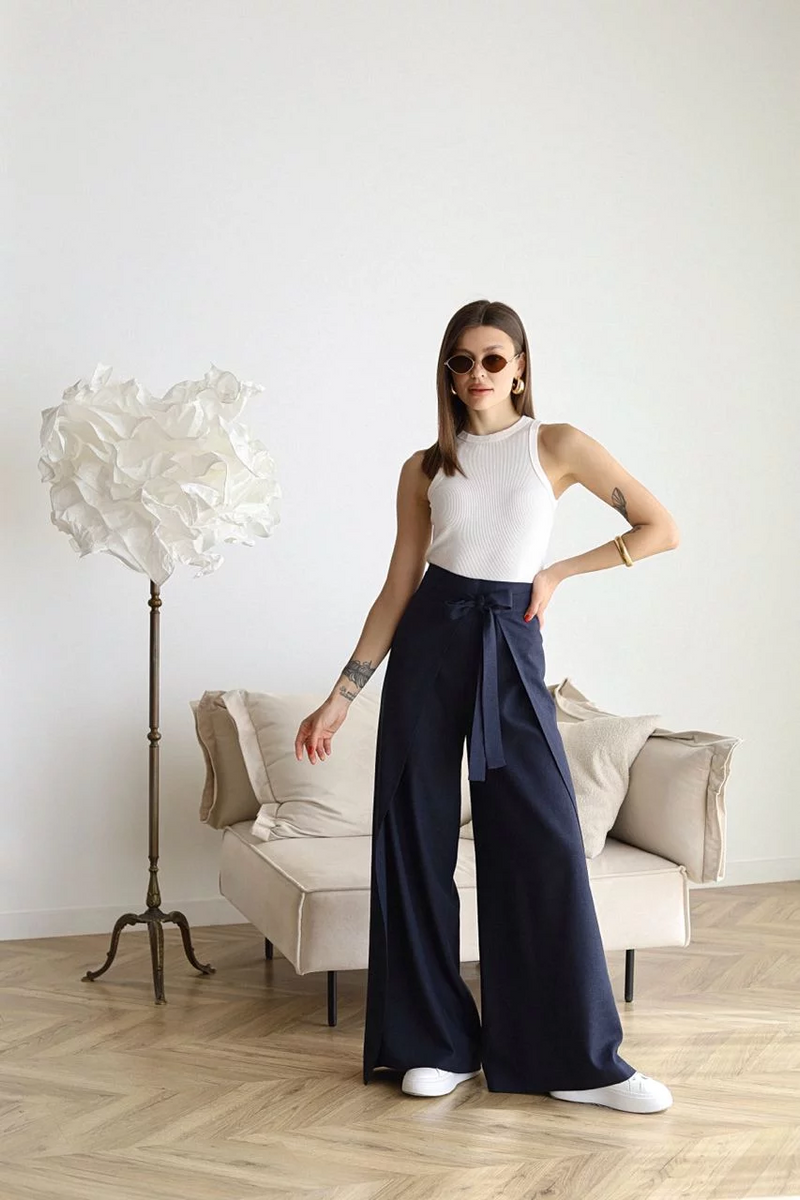 Lina™ – Weit geschnittene Leinenhose | 50% RABATT