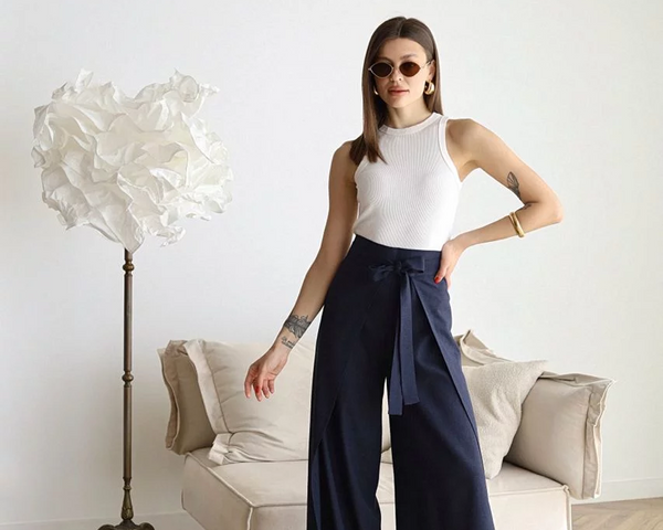 Lina™ – Weit geschnittene Leinenhose | 50% RABATT
