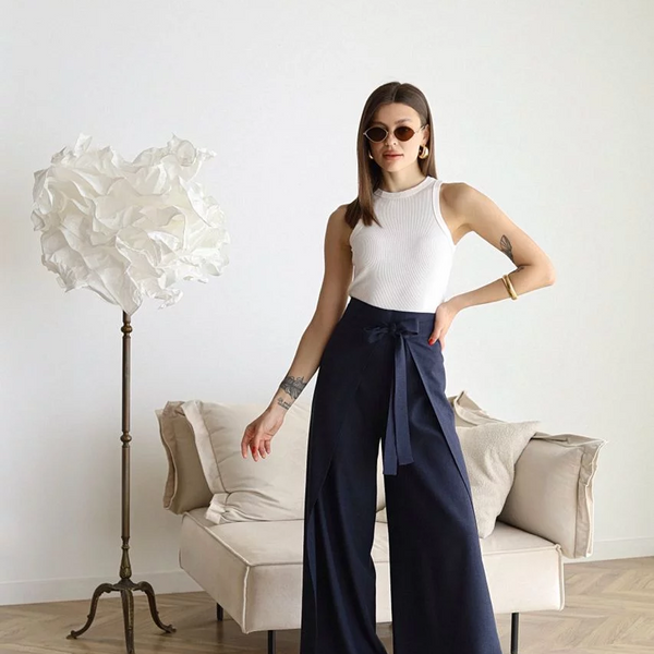 Lina™ – Weit geschnittene Leinenhose | 50% RABATT