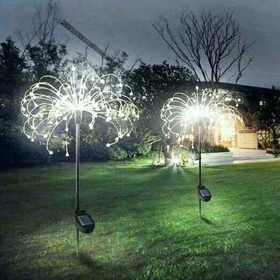 SolarSparklers - Wasserdichtes Solar Garten Feuerwerk LED Licht