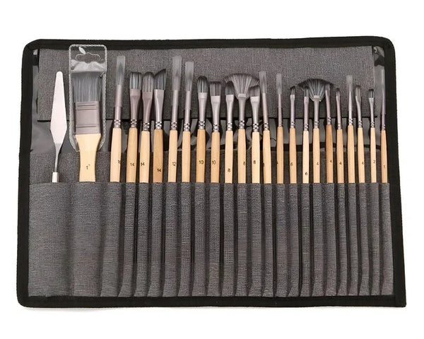 MasterPaint™ – 23-teiliges Set Professionelle Künstlerpinsel