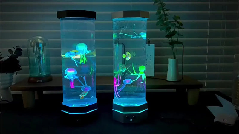 AquaJelly™ Quallen-Lavalampe | Magisches Unterwasserlicht mit Fernbedienung