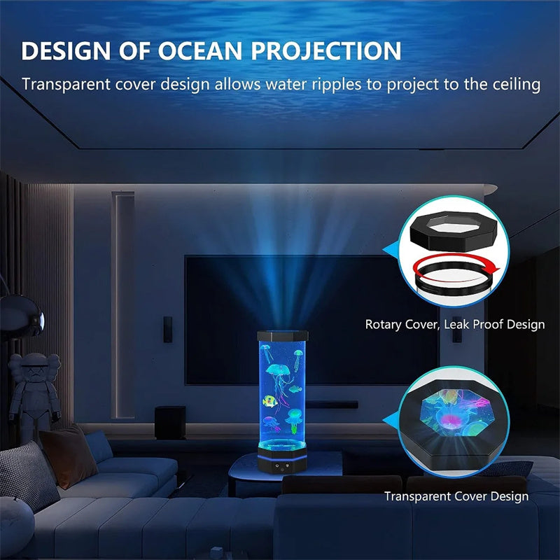 AquaJelly™ Quallen-Lavalampe | Magisches Unterwasserlicht mit Fernbedienung