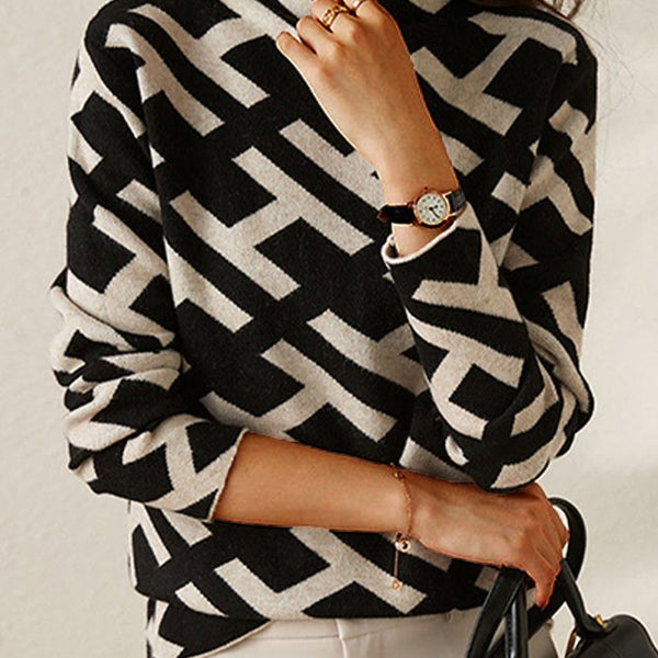 Cambria™ | Strahlender geometrischer Pullover