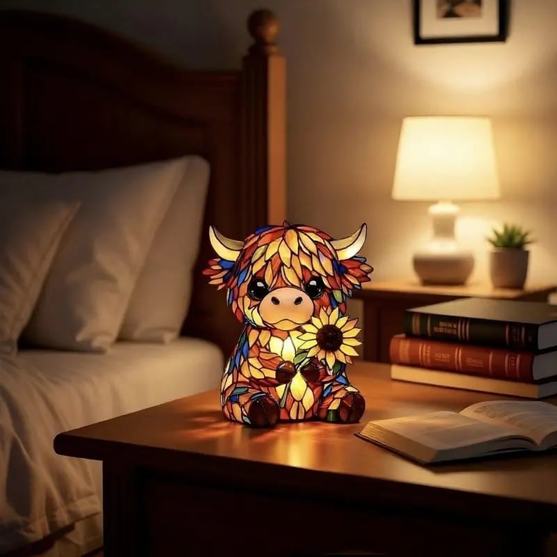 CowLuma™ | Highland-Cow LED-Nachtlicht – Warmes Licht, gemütliche Atmosphäre & verspielte Raumdeko