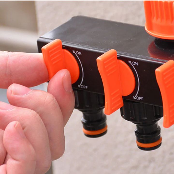 AquaSplit™ – 4-Wege Gartenschlauchverteiler für maximale Bewässerung!