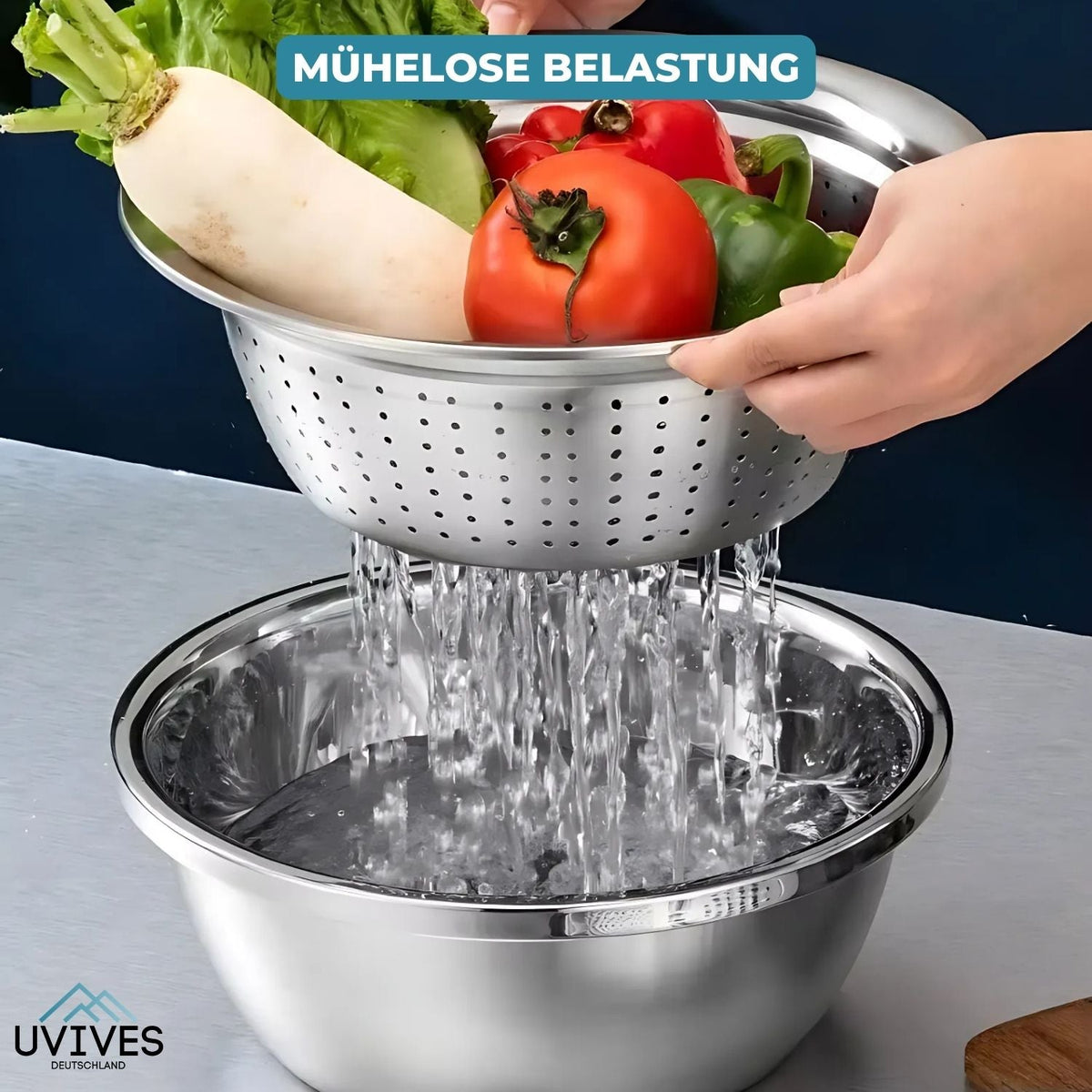 GrateBasin™ - 6-in-1-Becken aus Edelstahl